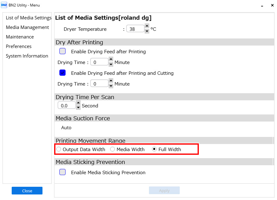 MediaWidthSetting