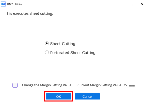 SheetCut separation/perforation