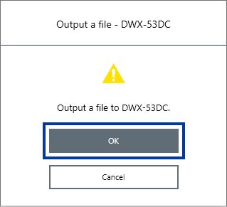 Confirmación de salida de archivo del cuadro de diálogo VPanel