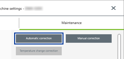 VPanel_MachineSetting_Maintenance_Correction automatique