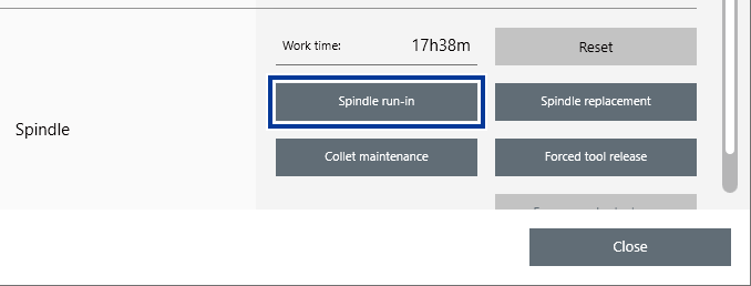 VPanel_MachineSetting_Maintenance_Rotation de la broche