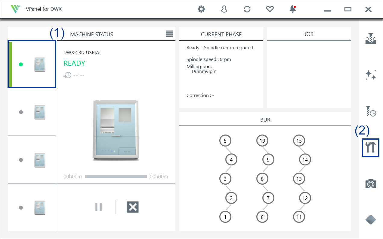 Configuración de la máquina principal de VPanel