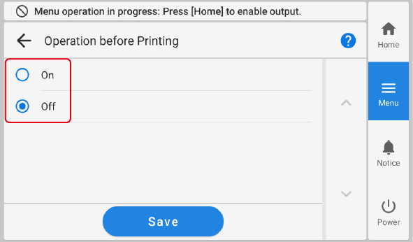 BeforPrintingAction