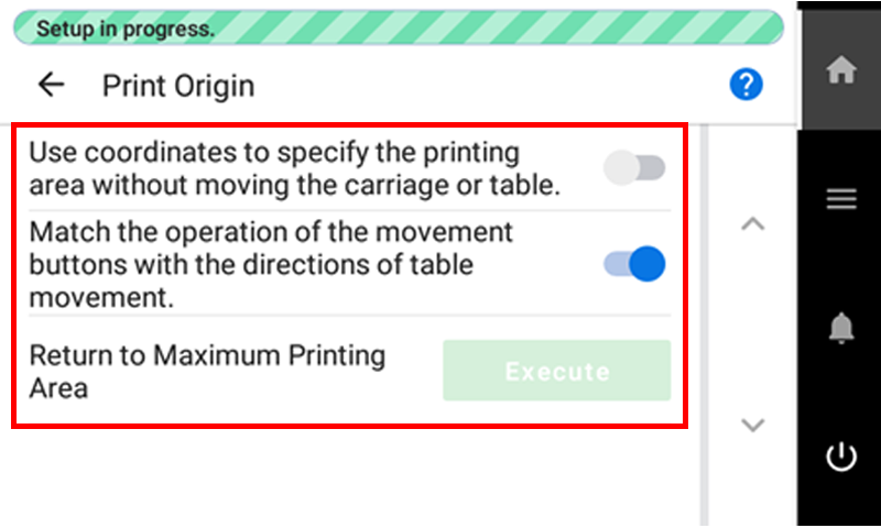 StartingPointSetting