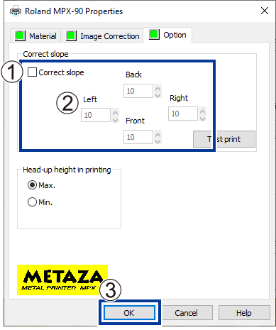 METAZAStudio_PrinterSetting_TestPrint_01