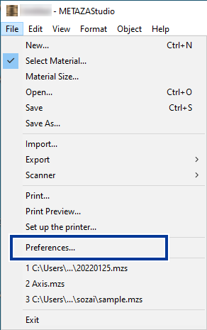 METAZAStudio_File_Preferences